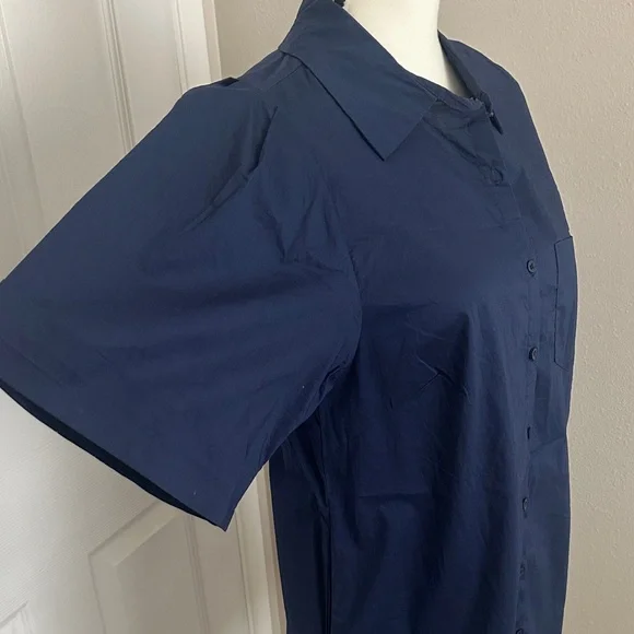 Walter Baker Navy casual Shirt Dress - Picture 3 of 9